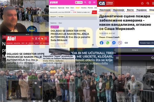 Zapalen avtomobilot na Hype TV, no NA UDAR NE SME SAMO NIE! Site mediumi DA POKAŽAT SOLIDARNOST so svoite kolegi, bidejḱi UTRE I NIM MOŽE DA SE SLUČI ISTOTO!