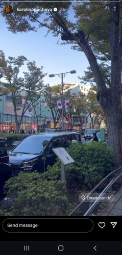 Фото: Инстаграм стори- Каролина Гочева